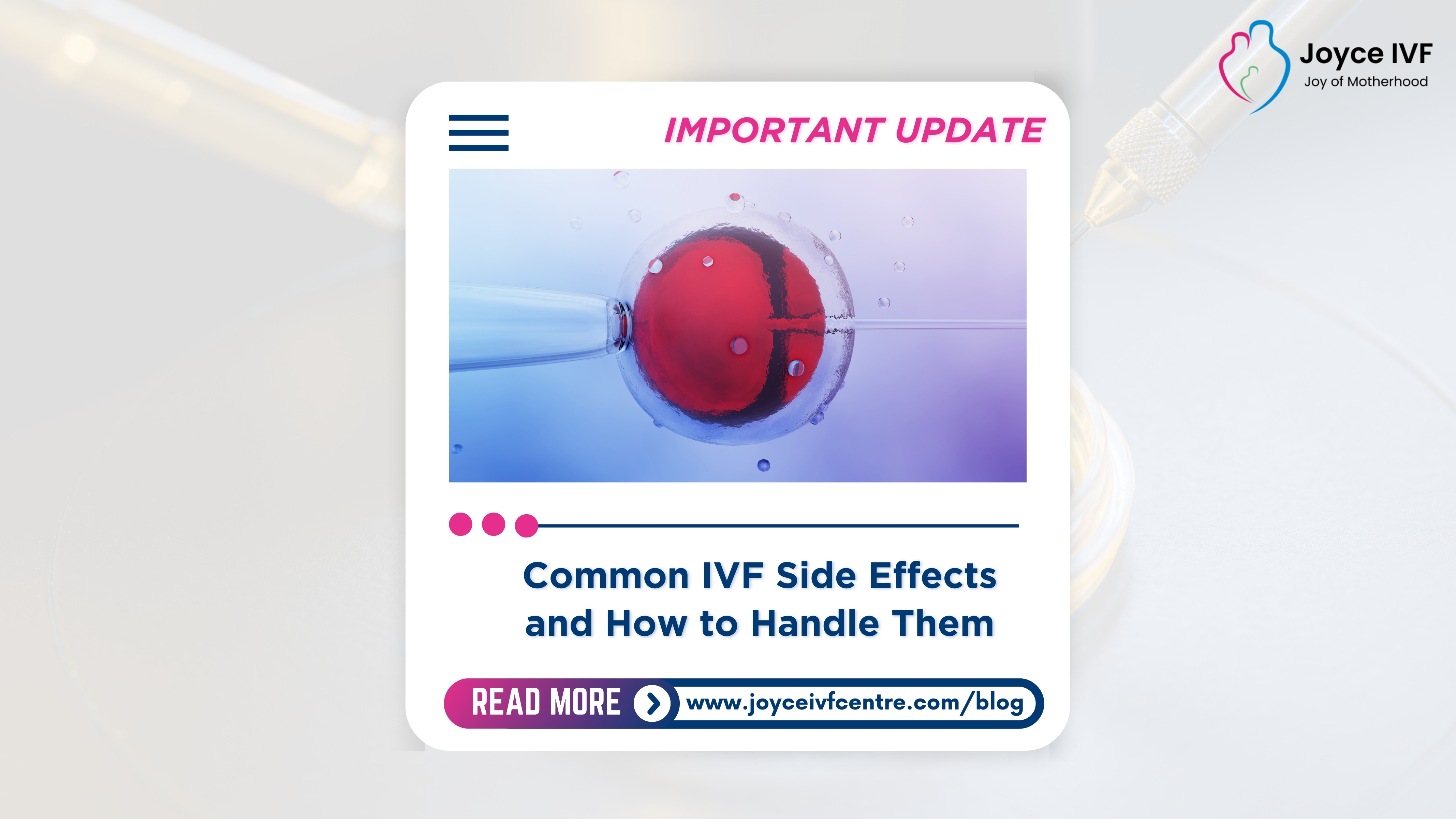 Common IVF Side Effects and How to Handle Them